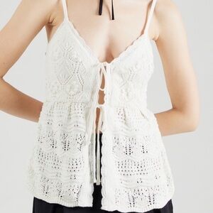 Hollister Ivory Knit Sweater